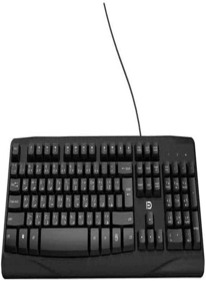 FD 9100P Wired Keyboard, Black